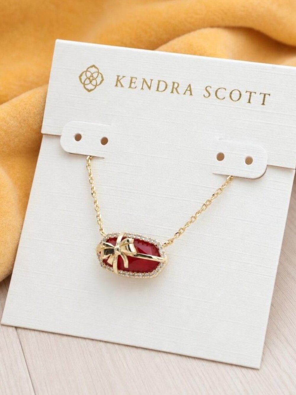 Kendra Scott Elisa Bow Gold Pendant Necklace